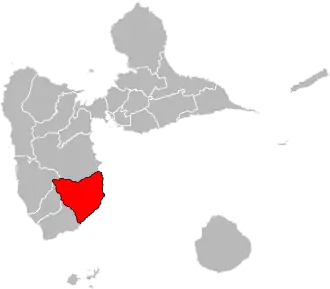 Locatie van het kanton