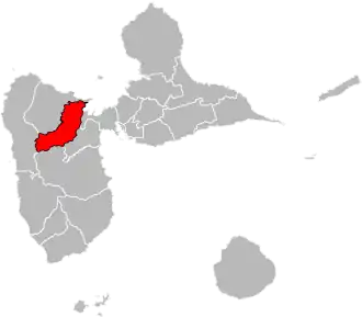 Locatie van het kanton