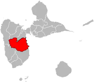 Locatie van het kanton