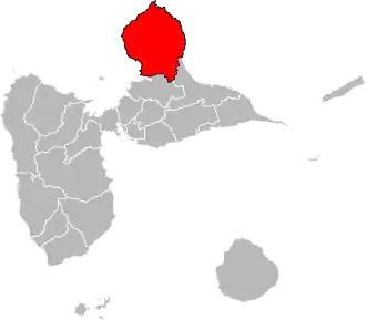 Locatie van het kanton