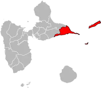 Locatie van het kanton