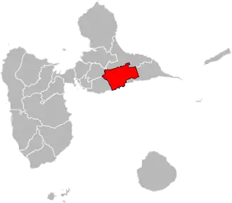 Locatie van het kanton