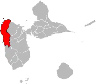 Locatie van het kanton