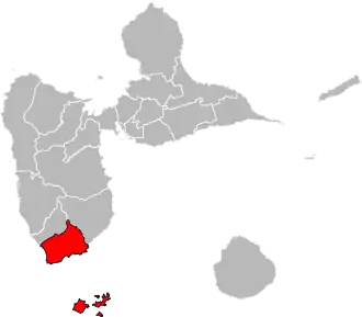 Locatie van het kanton