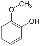 Structuurformule van guaiacol