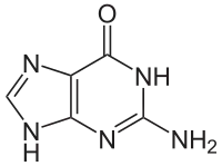 Structuurformule van guanine