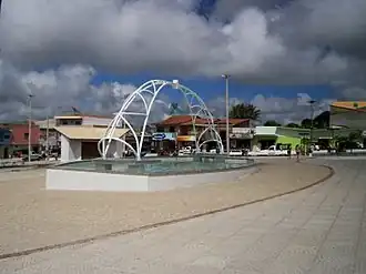 Het plein Guaracy in Guaraciaba do Norte