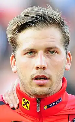 Burgstaller in 2012 als speler van Oostenrijk