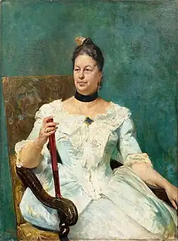 Portret van een elegante vrouw