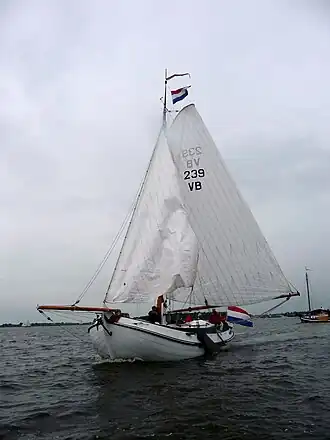 De Guillaume d'Orange (VB239) tijdens het admiraalzeilen bij de VSRP lustrumreünie 2010