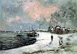 Ivry en neige, 1873