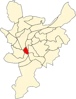 Ligging van Guillemins