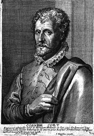 Cornelis Cort in Het Gulden Cabinet van de Edel Vry Schilderconst