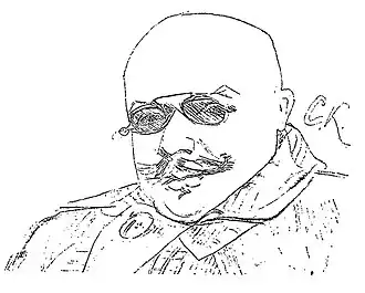 Gunnar Heiberg, door Christian Krohg, 1895.