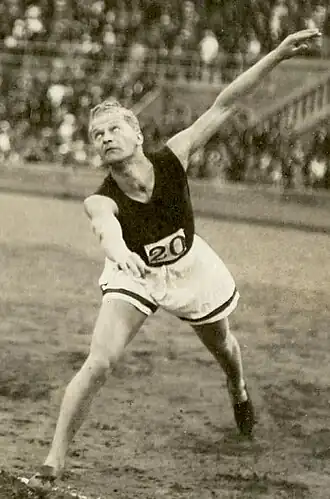 Gunnar Lindström in 1920