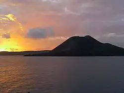 De Anak Krakatau in 2017