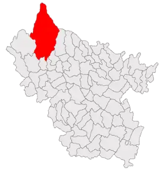 Kaart van Gura Teghii