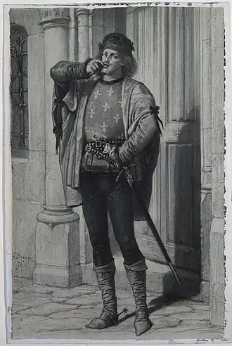 Illustratie kapitein Phœbus door Gustave Brion, 1876