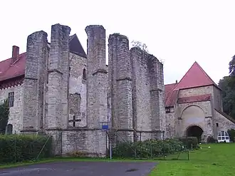 Ruïne kloosterkerk Gut Böddeken