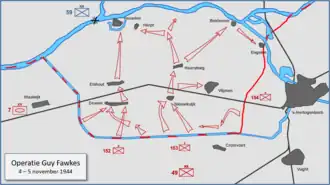 Kaart van de operatie