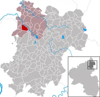 Kaart van Höchstenbach