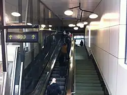 De (rol)trap tussen perron en stationshal