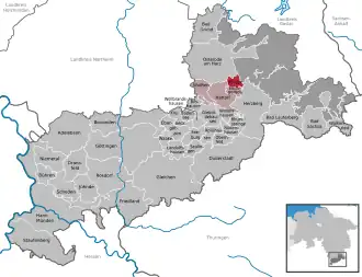 Kaart van Hörden am Harz