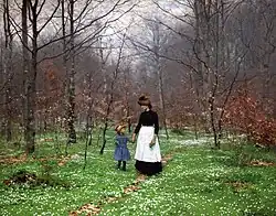 Lente; de eerste anemonen, 1889