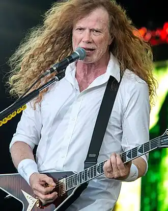 Mustaine tijdens een optreden in 2022