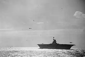 Het Britse vliegdekschip HMS Ark Royal