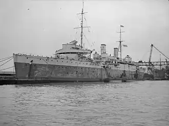 HMS Maidstone in 1943