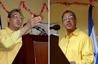 Flores spreekt in 2000 in San Francisco