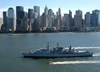 Hr.Ms. Jacob van Heemskerck in New York
