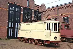 Railreiniger 2 voor de remise Frans Halsstraat.