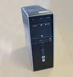 Een staande desktop.