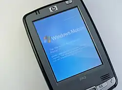Windows Mobile als besturingssysteem.