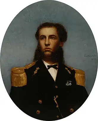 Paneelschildering van Leonard de Koningh.