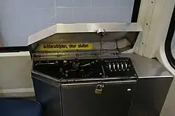 Hulpstuurpost aan de achterkant