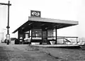 Het station in 1968