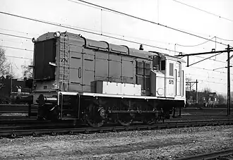 Loc 511 op het emplacement te Boxtel in 1972.