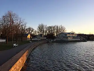De promenade in de stad Haapsalu