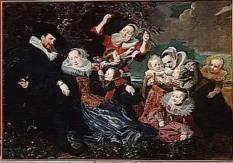 Familie Beresteyn (1630) met Claes als kind uiterst rechts
