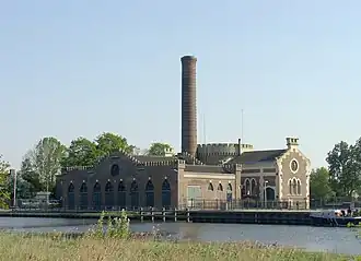 Begin van de Akerdijk: het gemaal