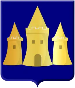 Wapen van Haastrecht, met het kasteel