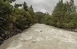 De Ötztaler Ache bij Habichen