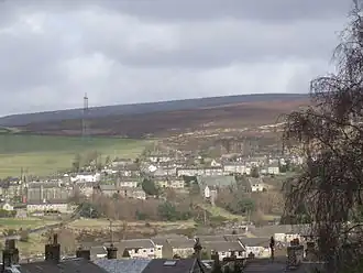 Tintwistle gezien vanuit Hadfield