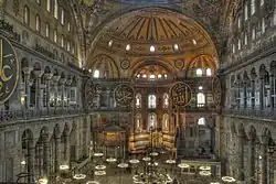 Triforia in de Hagia Sophia in Istanboel