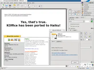 KWord op Haiku (2010)
