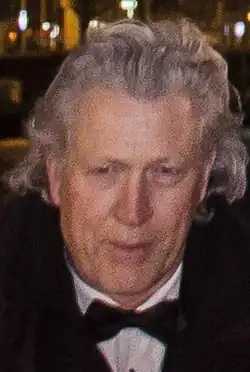 Hajo Bruins tijdens de première van Michiel de Ruyter