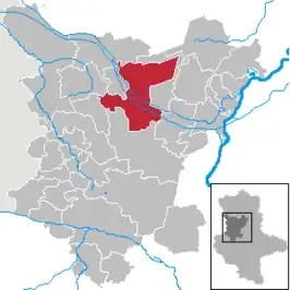 Kaart van Haldensleben